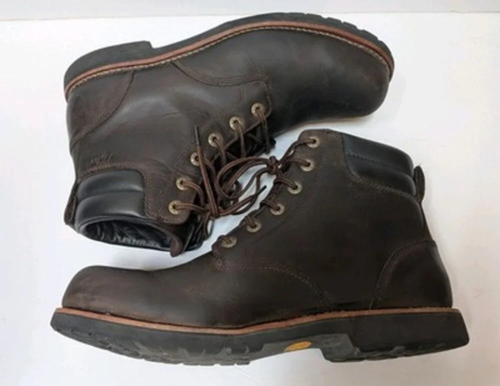 LL Bean Plain Toe Bucksport Leather Boots Men's 11 TEK 2.5 True Comfort 514176